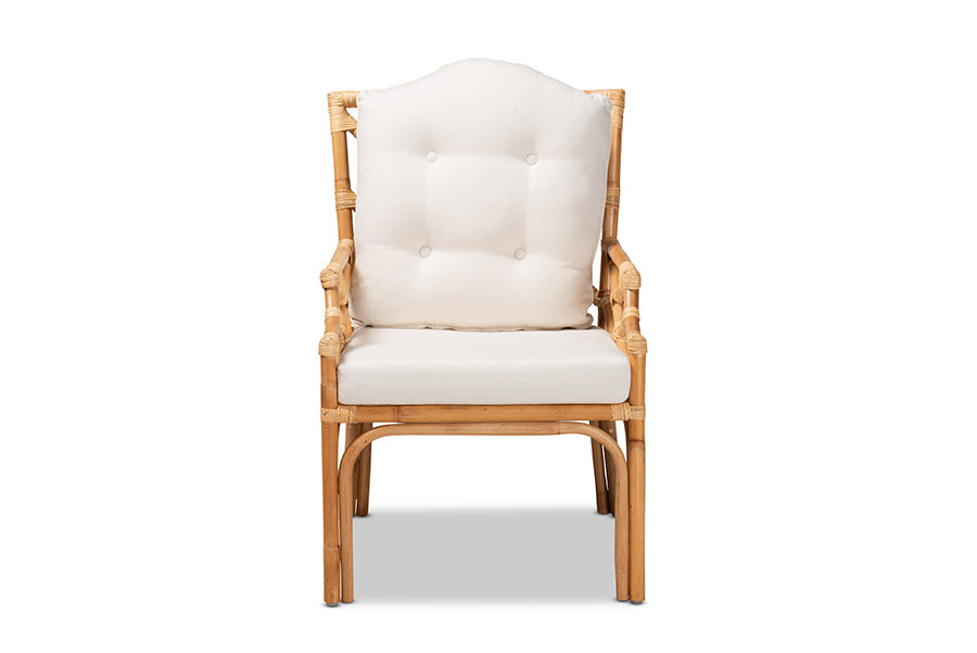 baxton studio sonia modern and contemporary natural finished rattan armchair | Modish Furniture Store-3
