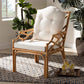 Baxton Studio Sonia Modern and Contemporary Natural Finished Rattan Armchair | Modishstore | Armchairs