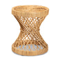 baxton studio seville modern and contemporary natural finished rattan end table | Modish Furniture Store-2