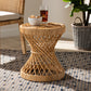 Baxton Studio Seville Modern and Contemporary Natural Finished Rattan End Table | Modishstore | End Tables
