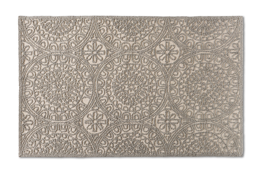 baxton studio borneo modern and contemporary grey hand tufted wool area rug | Modish Furniture Store-2