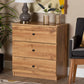 Baxton Studio Decon Modern and Contemporary Oak Brown Finished Wood 3-Drawer Storage Chest | Drawers | Modishstore