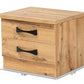 Baxton Studio Colburn Modern and Contemporary Oak Brown Finished Wood 2-Drawer Nightstand | Nightstands | Modishstore - 7