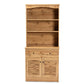 Baxton Studio Agni Modern and Contemporary Oak Brown Finished Wood Buffet and Hutch Kitchen Cabinet | Cabinets | Modishstore - 5