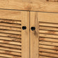 Baxton Studio Agni Modern and Contemporary Oak Brown Finished Wood Buffet and Hutch Kitchen Cabinet | Cabinets | Modishstore - 3