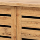 Baxton Studio Adalwin Modern and Contemporary Oak Brown Finished Wood 2-Door Shoe Storage Cabinet | Cabinets | Modishstore - 5