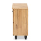 Baxton Studio Winda Modern and Contemporary Oak Brown Finished Wood 2-Door Shoe Cabinet | Cabinets | Modishstore - 6
