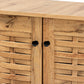 Baxton Studio Winda Modern and Contemporary Oak Brown Finished Wood 2-Door Shoe Cabinet | Cabinets | Modishstore - 5