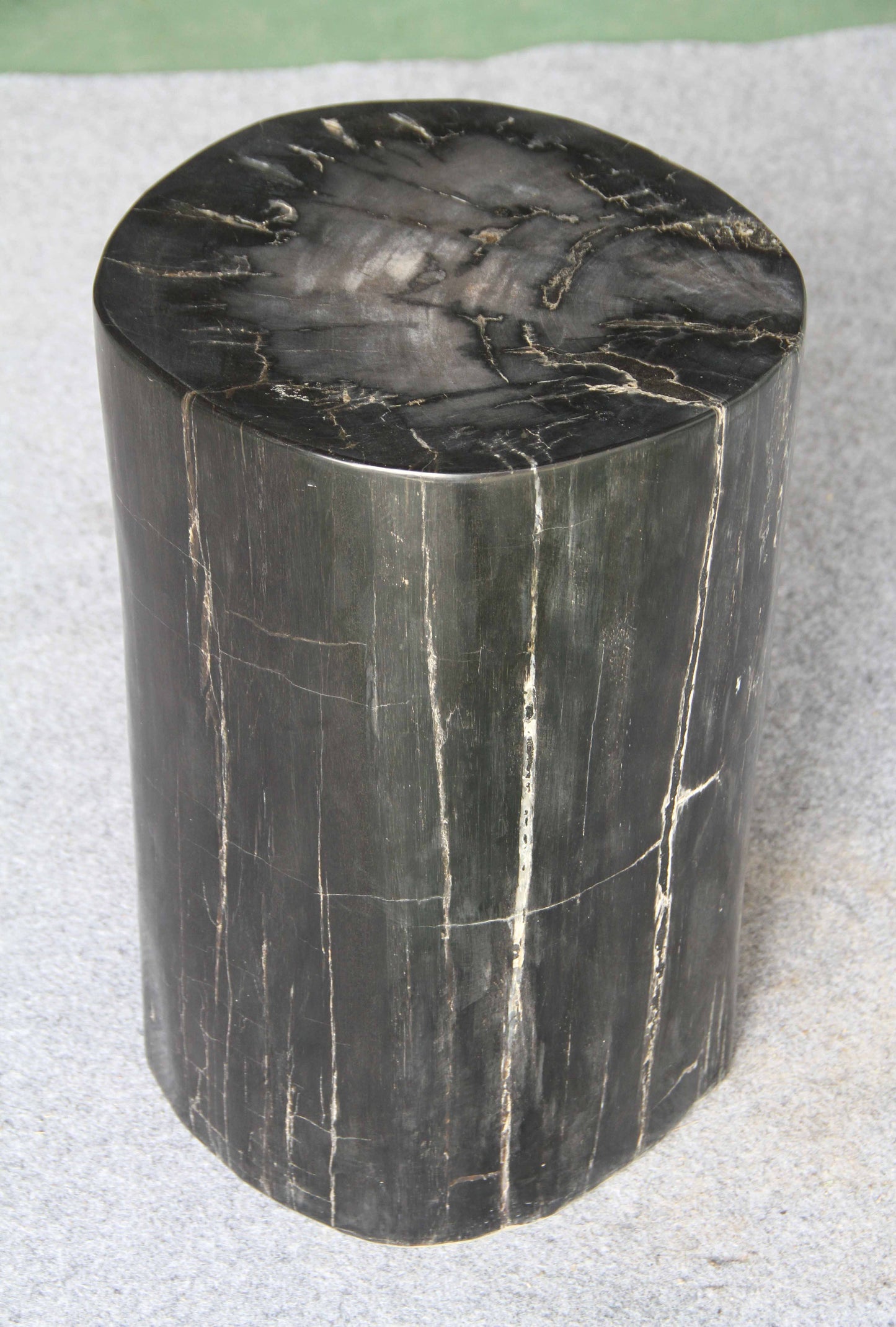 Petrified Wood Log Stool 13" x 12" x19"H -PFST1198/19 | ModishStore | Petrified Wood Stool