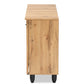 Baxton Studio Fernanda Modern and Contemporary Oak Brown Finished Wood 3-Door Shoe Cabinet | Cabinets | Modishstore - 6