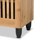 Baxton Studio Fernanda Modern and Contemporary Oak Brown Finished Wood 4-Door Shoe Storage Cabinet | Cabinets | Modishstore - 4