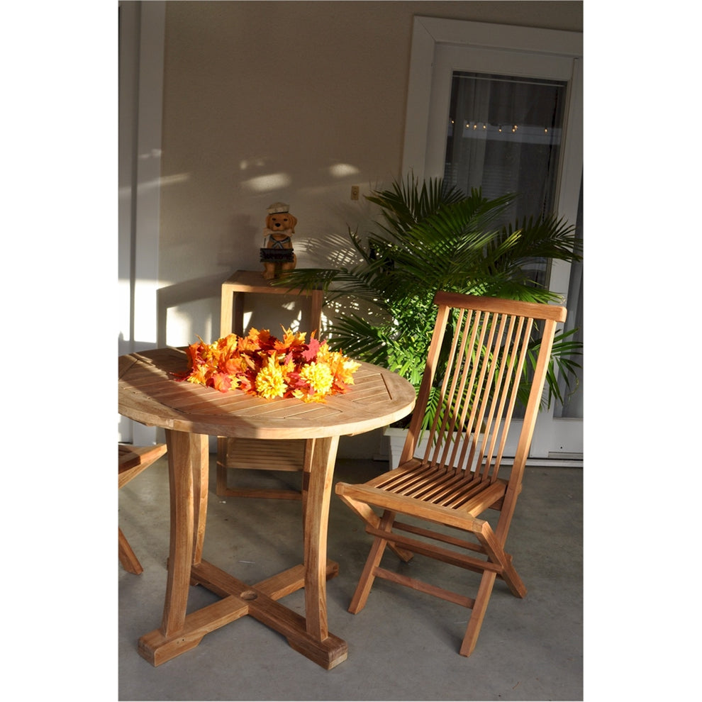 Descanso Bristol 3-Pieces Dining Set By Anderson Teak | Outdoor Dining Sets | Modishstore - 2