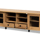Baxton Studio Walda Modern and Contemporary Oak Brown Finished Wood 2-Drawer TV Stand | TV Stands | Modishstore - 7