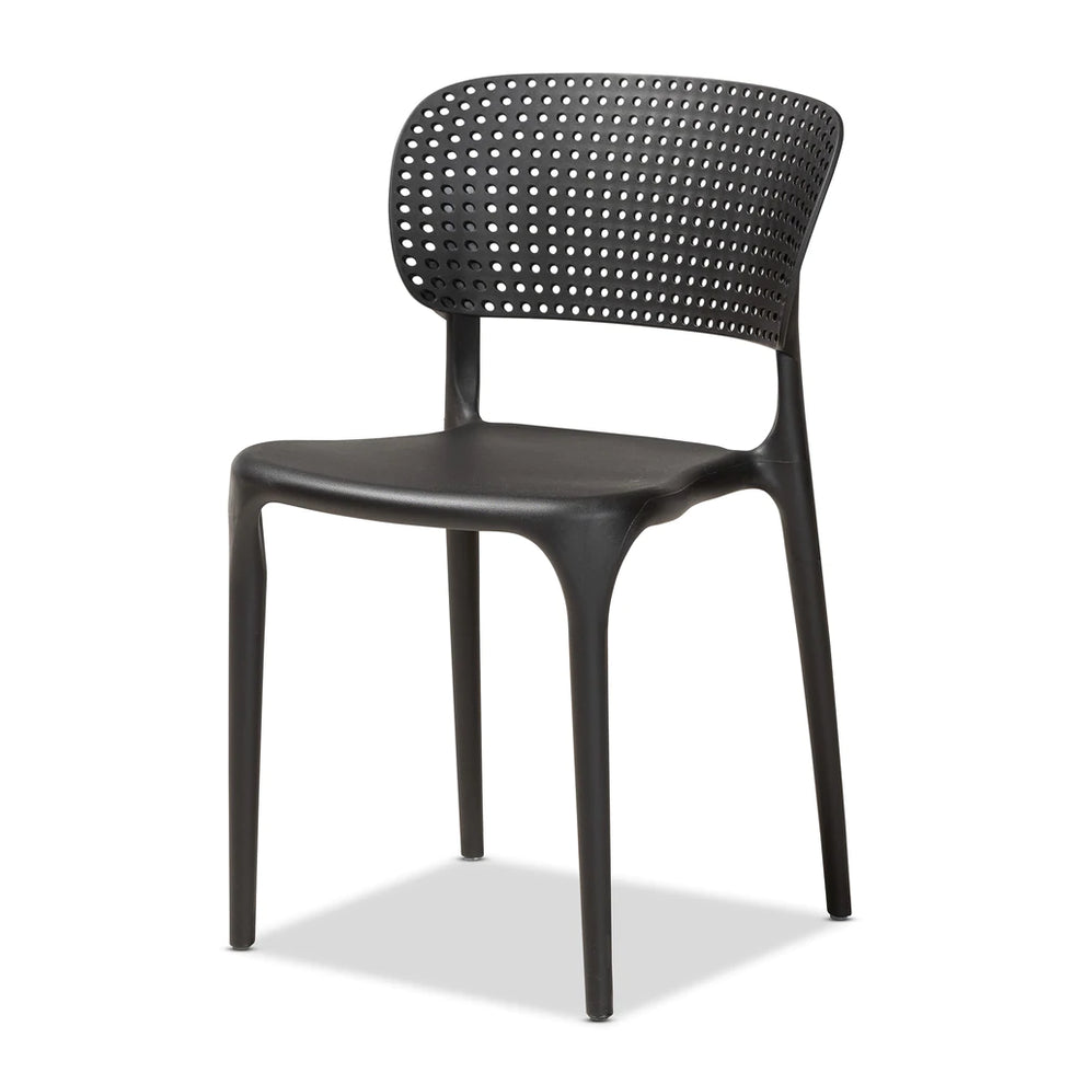 Baxton Studio Rae Modern And Contemporary Beige Finished Polypropylene Plastic 4-Piece Stackable Dining Chair Set | Dining Chairs | Modishstore - 8
