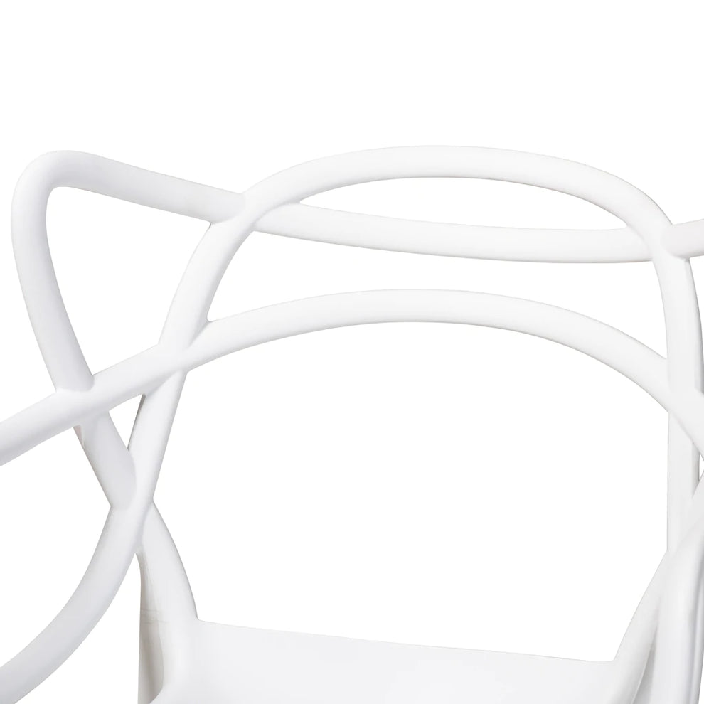 Baxton Studio Landry Plastic 4-Piece Stackable Dining Chair Set | Dining Chairs | Modishstore - 16