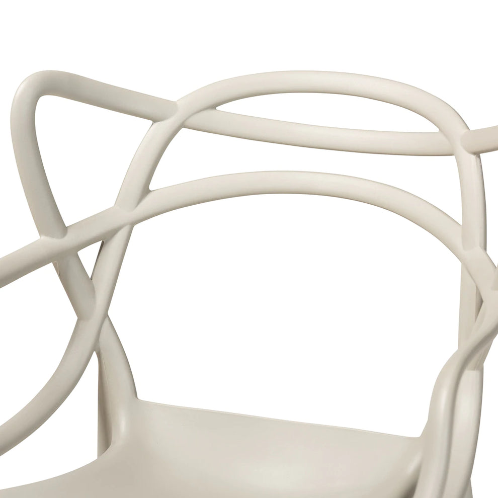 Baxton Studio Landry Plastic 4-Piece Stackable Dining Chair Set | Dining Chairs | Modishstore - 4