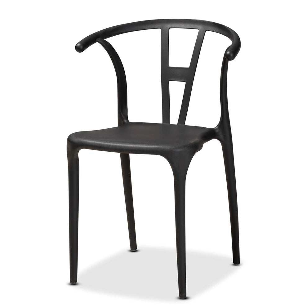 Baxton Studio Warner Modern And Contemporary Beige Plastic 4-Piece Dining Chair Set | Dining Chairs | Modishstore - 9