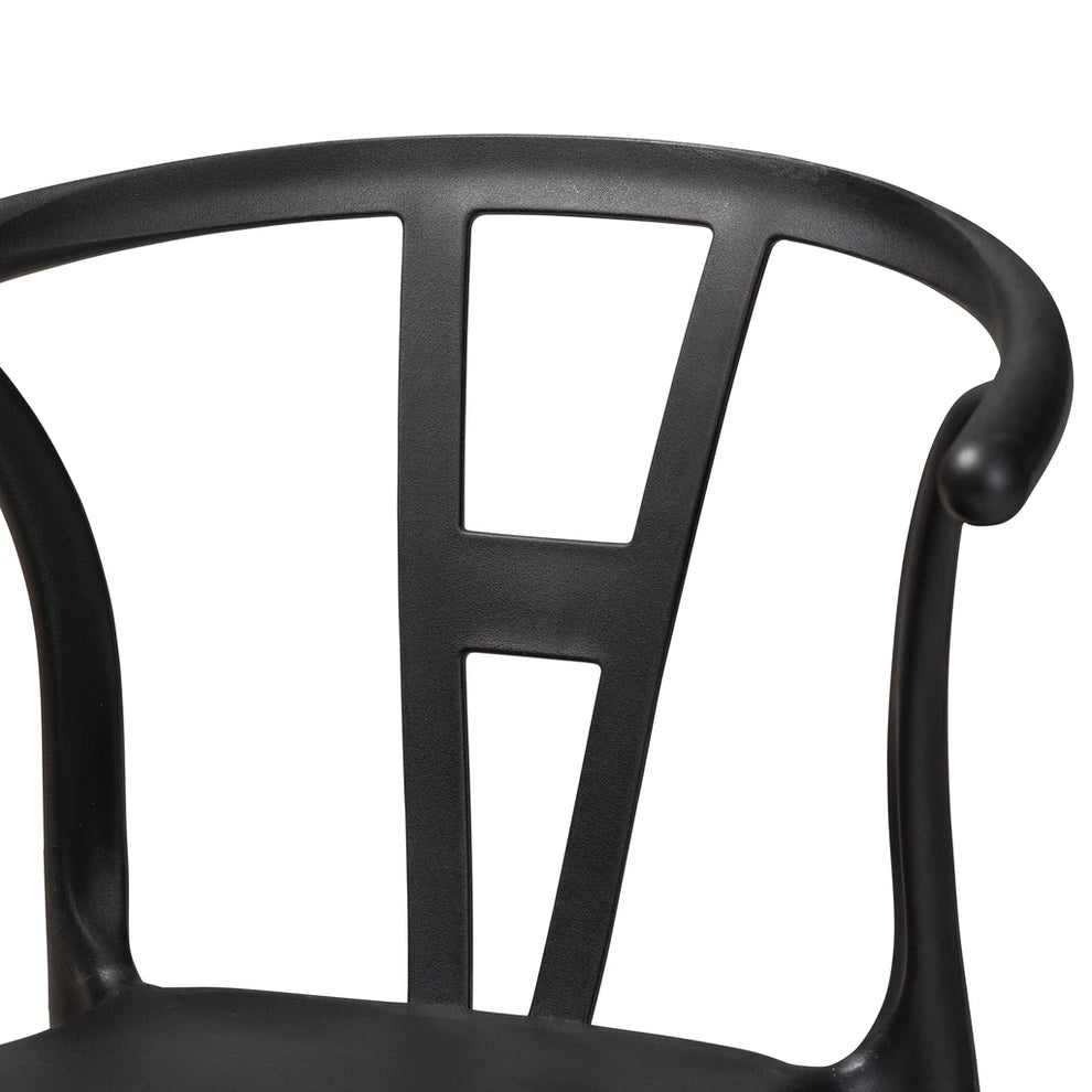 Baxton Studio Warner Modern And Contemporary Beige Plastic 4-Piece Dining Chair Set | Dining Chairs | Modishstore - 12
