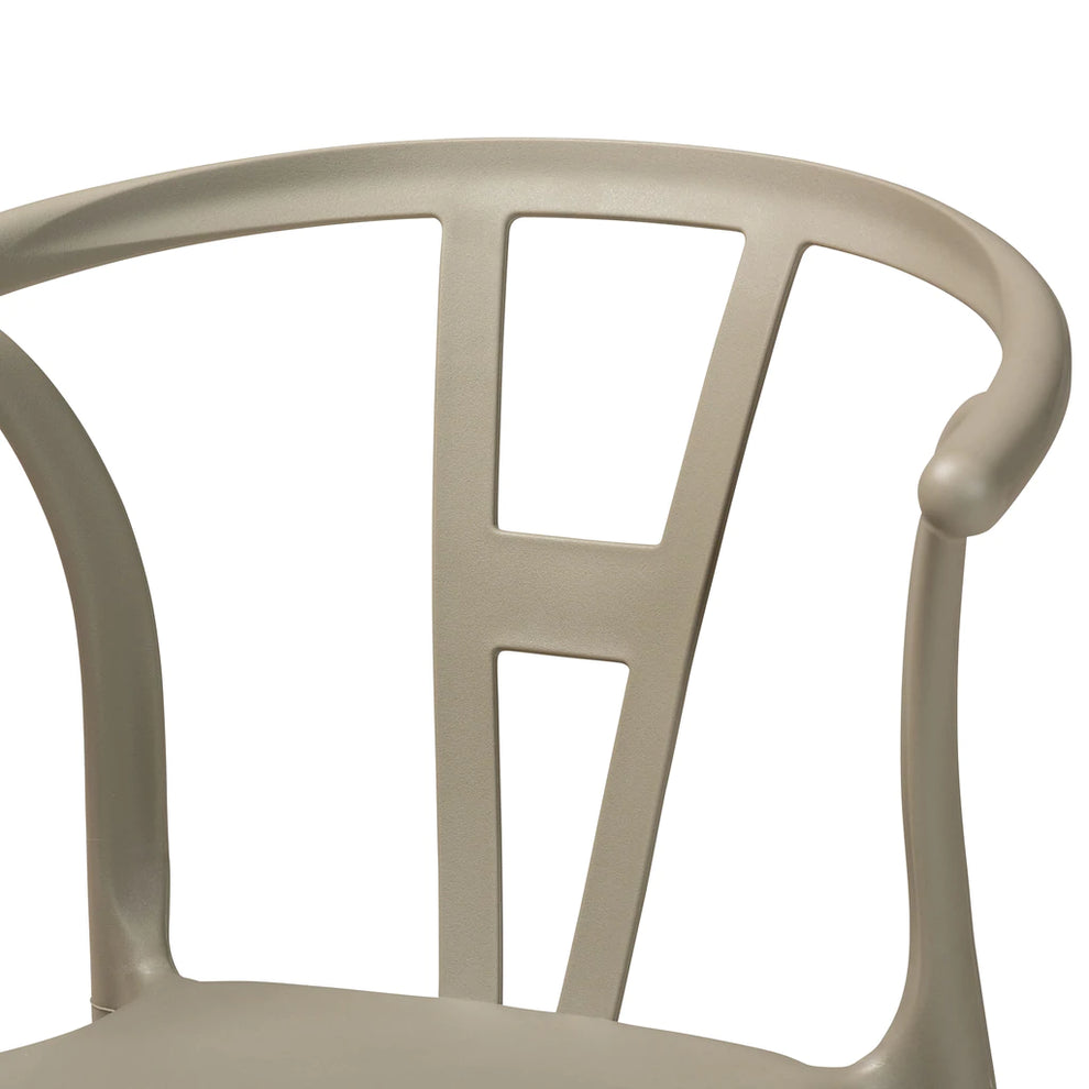 Baxton Studio Warner Modern And Contemporary Beige Plastic 4-Piece Dining Chair Set | Dining Chairs | Modishstore - 5