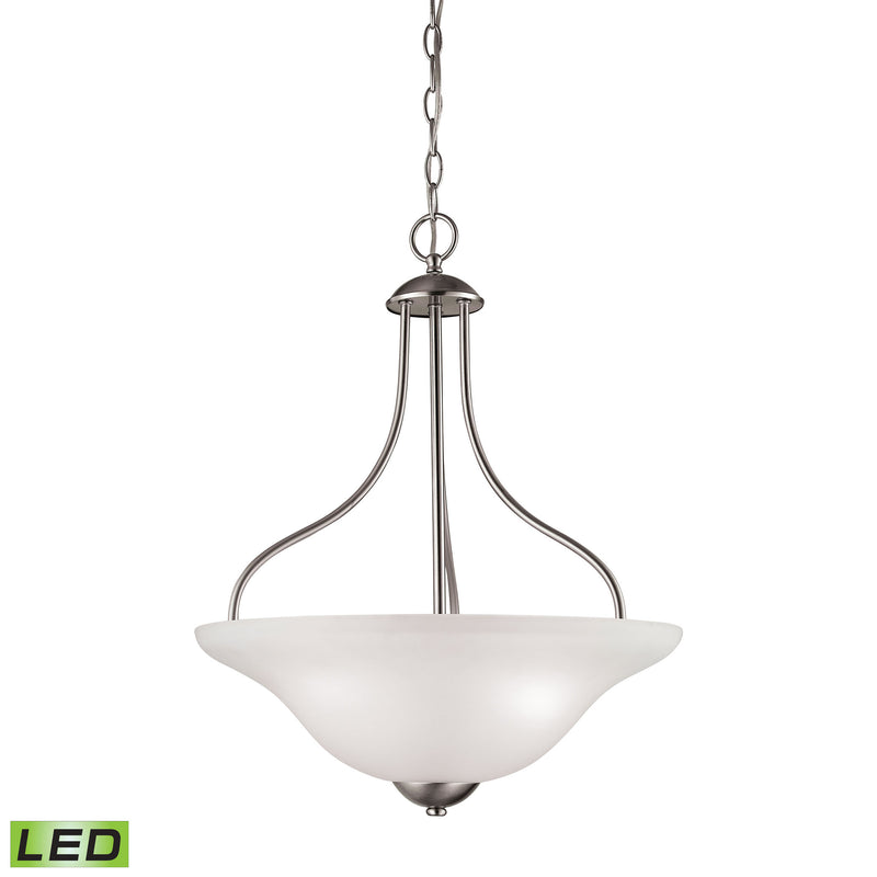 Conway 3-Light Pendant in Brushed Nickel with LED Option ELK Lighting | Pendant Lamps | Modishstore