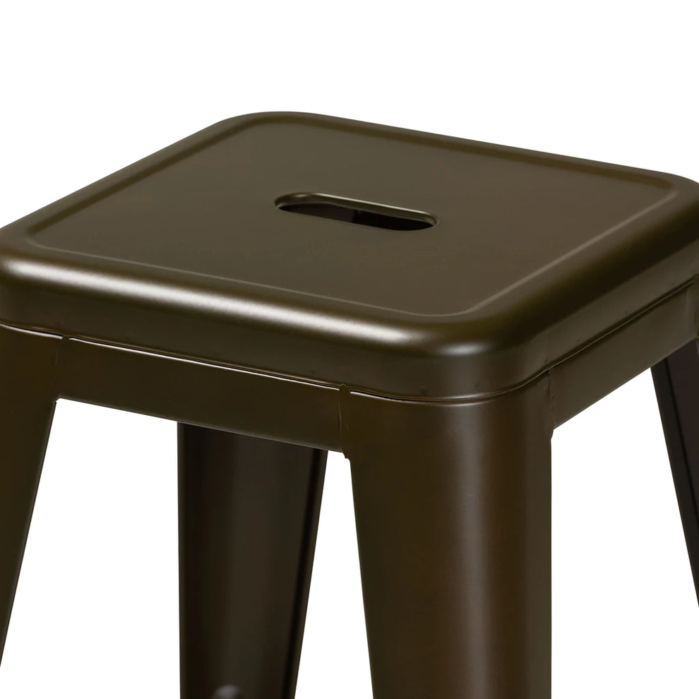 Baxton Studio Horton Modern And Contemporary Industrial Black Finished Metal 4-Piece Stackable Counter Stool Set | Counter Stools | Modishstore - 9