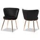 Baxton Studio Farah Metal 2-Piece Dining Chair Set | Dining Chairs | Modishstore - 3