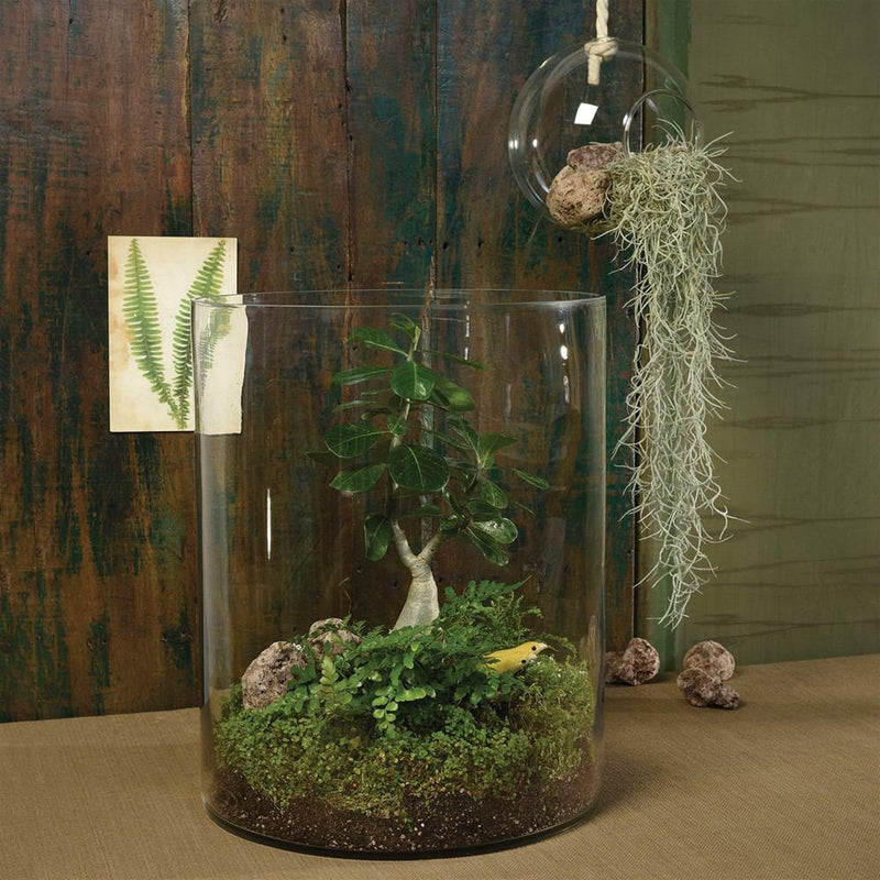 HomArt Emerson Grand Glass Cylinder Vase - Feature Image | Modishstore | Vases