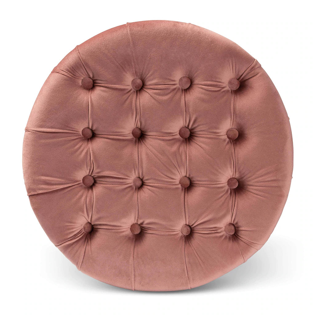 Baxton Studio Livana Contemporary Glam And Luxe Blush Pink Velvet Fabric Upholstered Storage Ottoman | Ottomans | Modishstore - 4