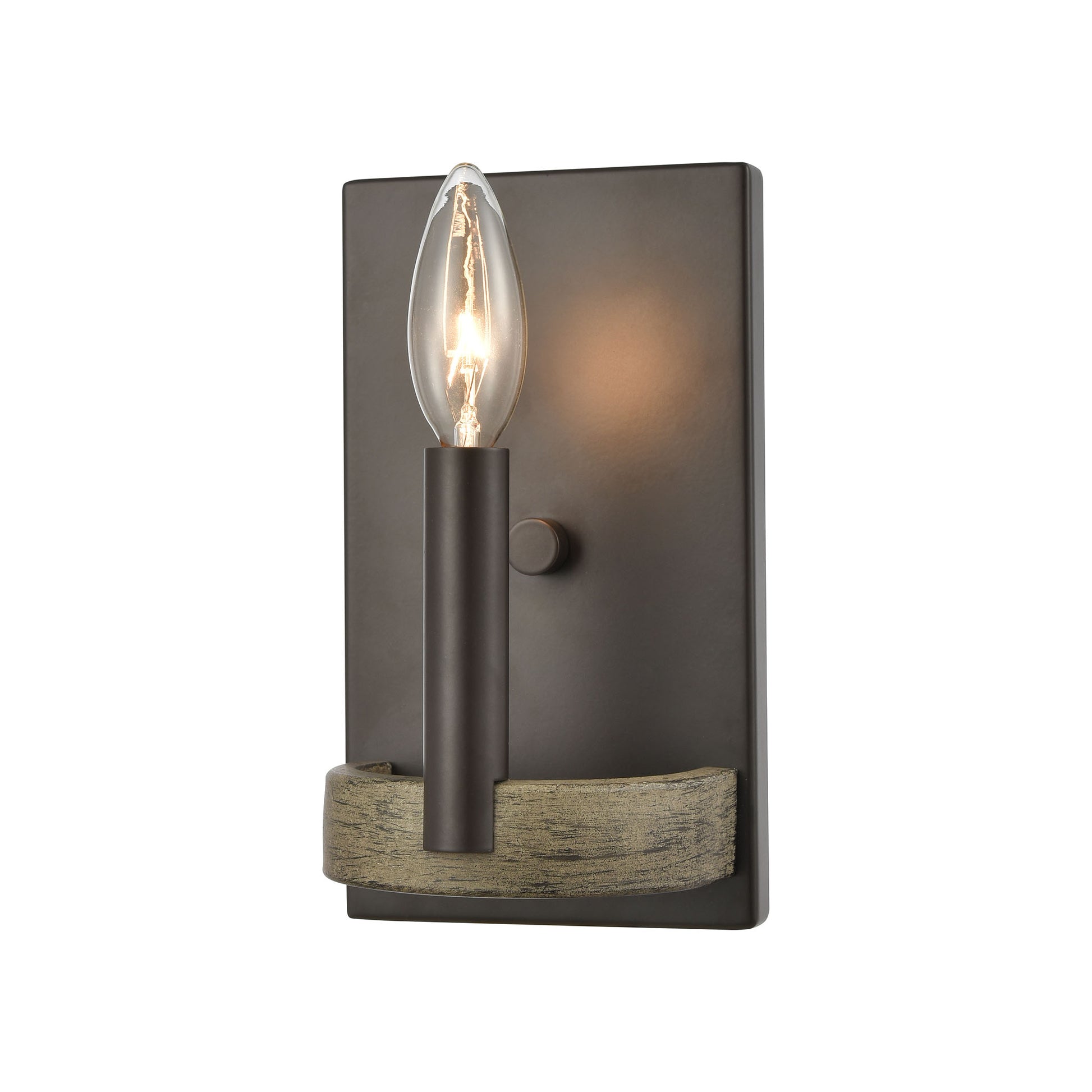 Transitions 1-Light Wall Lamps in Oil Rubbed Bronze and Aspen by ELK Lighting | Modishstore | Wall Lamps