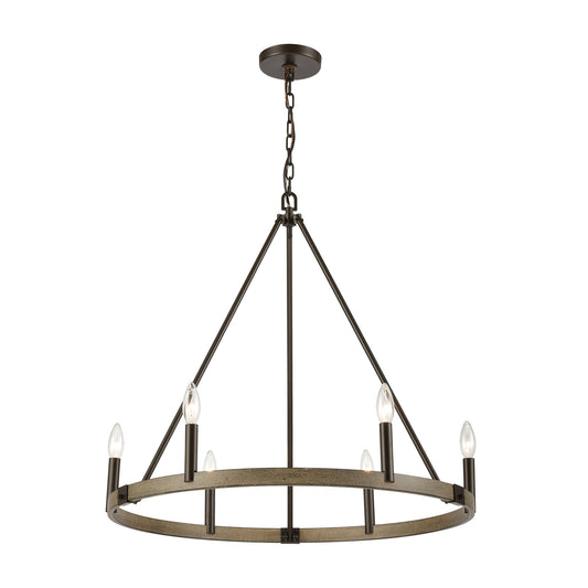 Transitions Chandelier in Oil Rubbed Bronze and Aspen Finish by ELK Lighting | Modishstore | Chandeliers