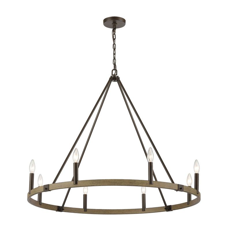 Transitions Chandelier in Oil Rubbed Bronze and Aspen Finish by ELK Lighting-2