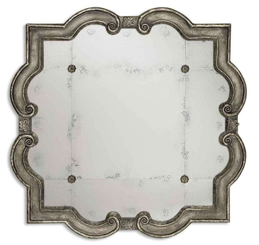 Uttermost Prisca Distressed Silver Mirror Small | Mirrors | Modishstore