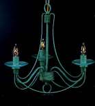 EUR. CRAFTED in A BLUE VERDE FINISH WW/MATCHING | Chandeliers | Modishstore