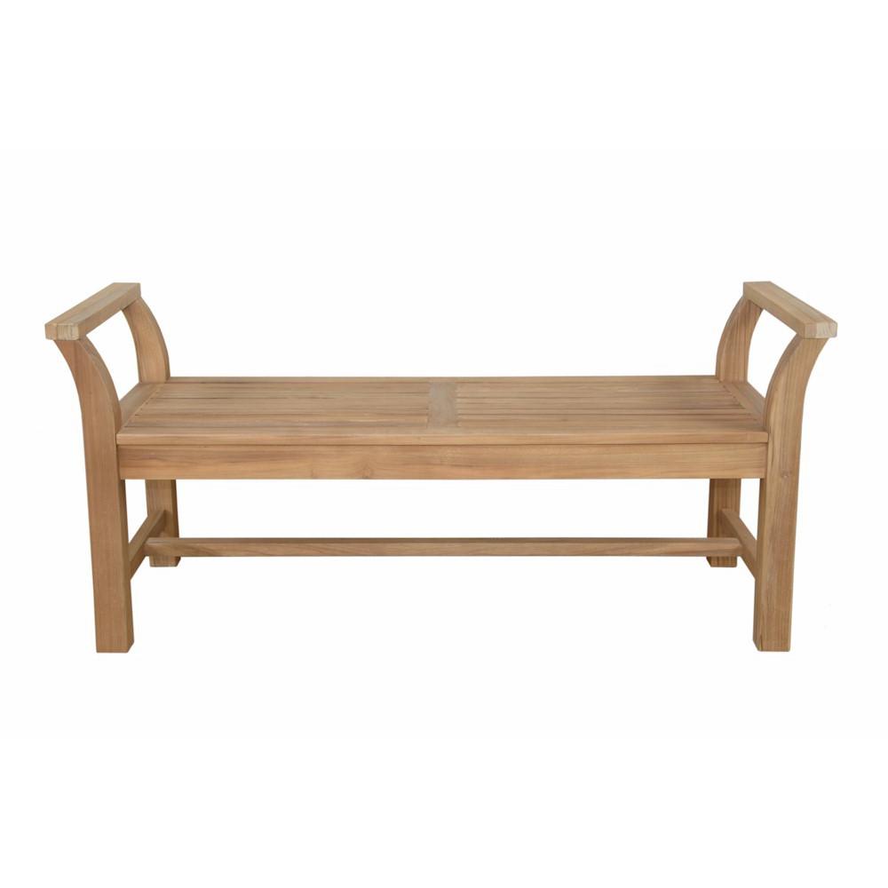 Sakura Backless Bench  By Anderson Teak | Outdoor Stools & Benches | Modishstore - 2
