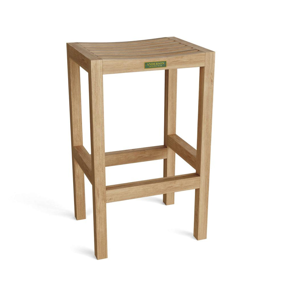 New Montego Backless Bar Chair By Anderson Teak | Bar Stools | Modishstore - 2