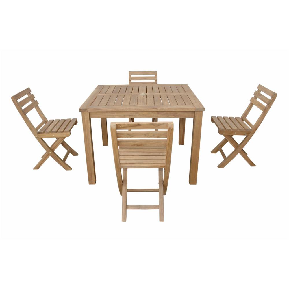 Montage Alabama  5- Pices Dining Set By Anderson Teak | Outdoor Dining Sets | Modishstore - 2