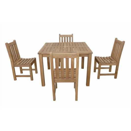 Montage Braxton  5- Pices Dining Set A By Anderson Teak | Outdoor Dining Sets | Modishstore
