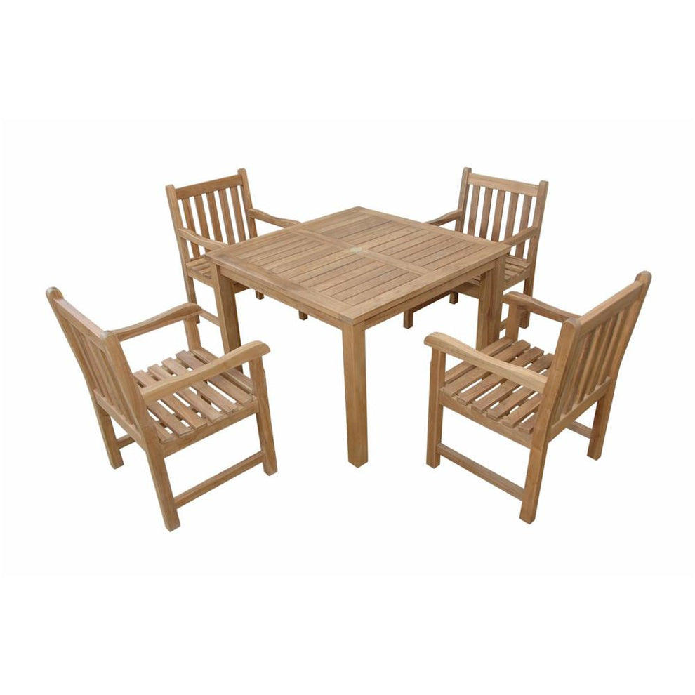 Montage Braxton  5- Pices Dining Set B By Anderson Teak | Outdoor Dining Sets | Modishstore - 2
