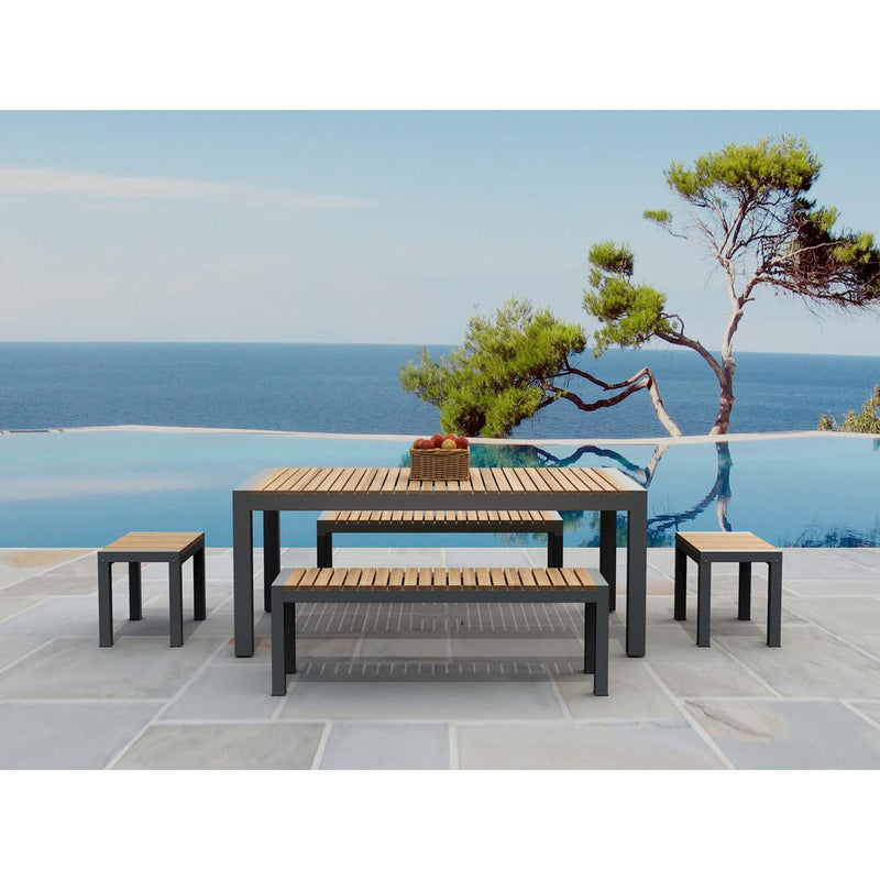 Seville 5- Pieces Rectangular Dining Set By Anderson Teak | Outdoor Dining Sets | Modishstore