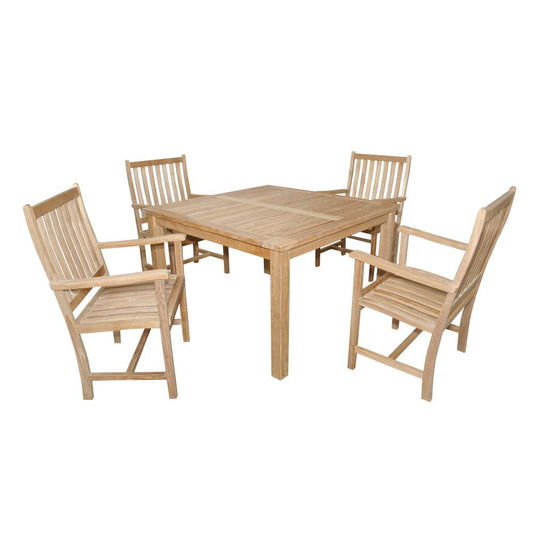 Windsor Wilshire 5-Pieces Dining Set By Anderson Teak | Outdoor Dining Sets | Modishstore