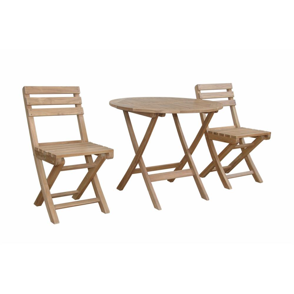 Chester Alabama 3-Pieces Bistro Set By Anderson Teak | Outdoor Dining Sets | Modishstore