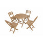 Chester Alabama 5-Pieces Bistro Set By Anderson Teak | Outdoor Dining Sets | Modishstore - 2