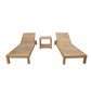South Bay Glenmore 3-Pieces Lounger Set By Anderson Teak | Outdoor Chaise Lounges | Modishstore - 2