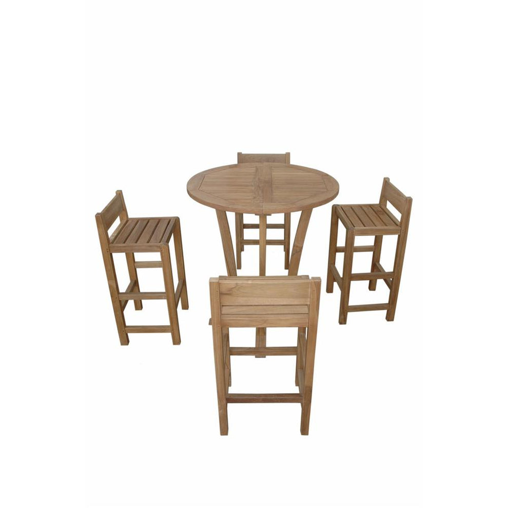 Descanso Sedona 5-Pieces Bar Table By Anderson Teak | Bar Stools & Table | Modishstore - 2