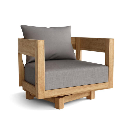 Coronado Deep Seating Swivel Armchair By Anderson Teak | Outdoor Chairs | Modishstore