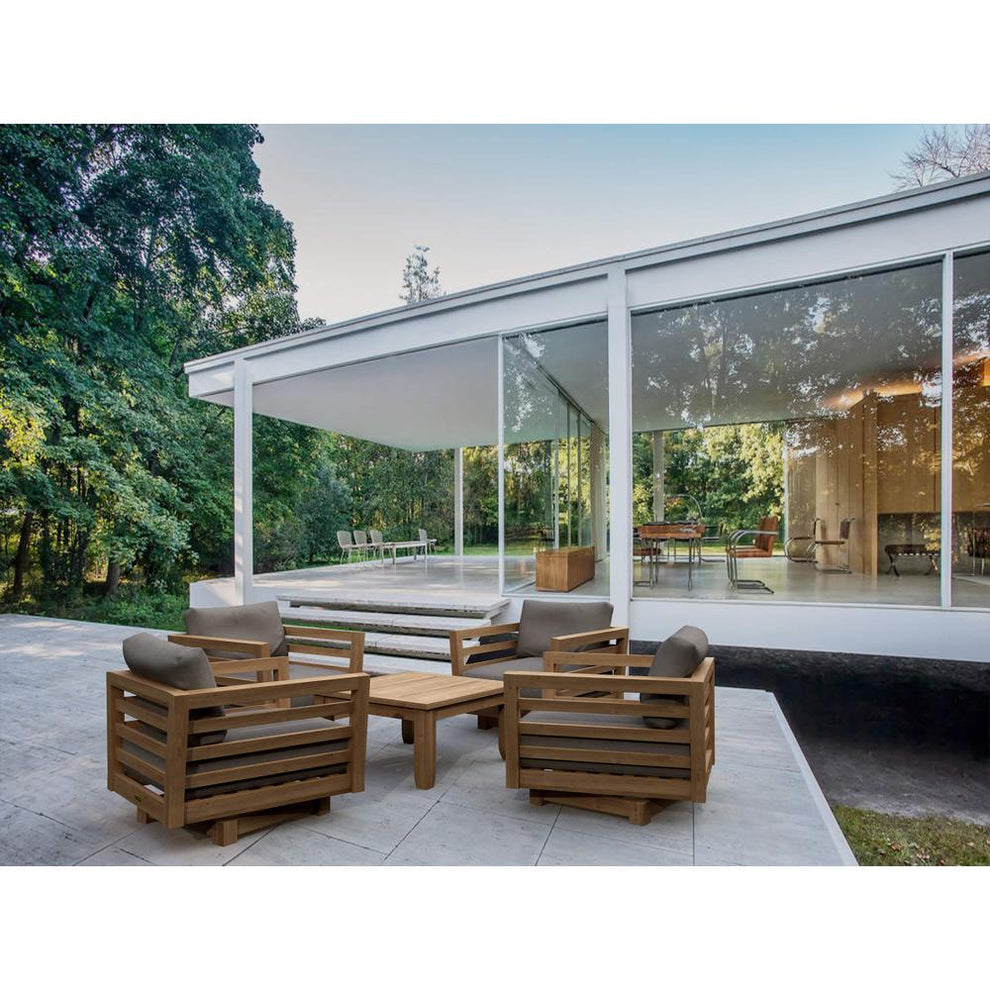 Cordoba Deep Seating Swivel Armchair By Anderson Teak | Outdoor Chairs | Modishstore - 3