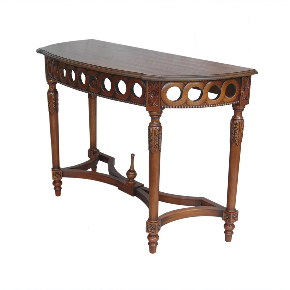 Neoclassical Demilune Console By Anderson Teak | Console Tables | Modishstore - 2