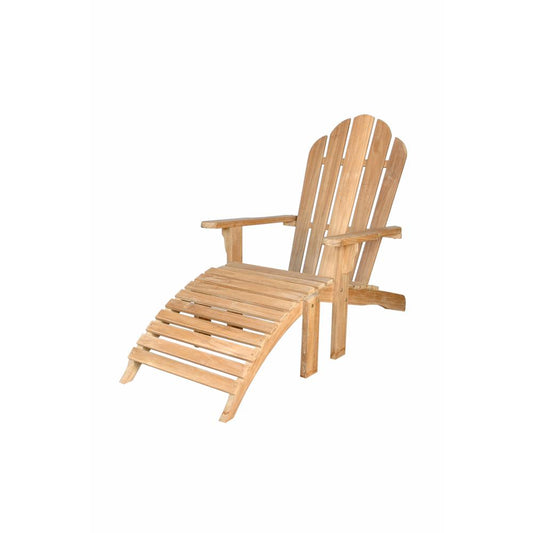 Adirondack With Ottoman By Anderson Teak | Outdoor Chaise Lounges | Modishstore