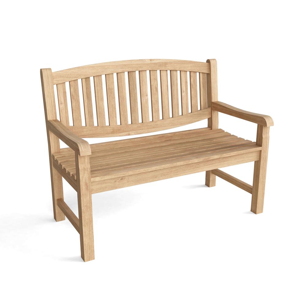 Kingston 2-Seater Bench By Anderson Teak | Outdoor Stools & Benches | Modishstore