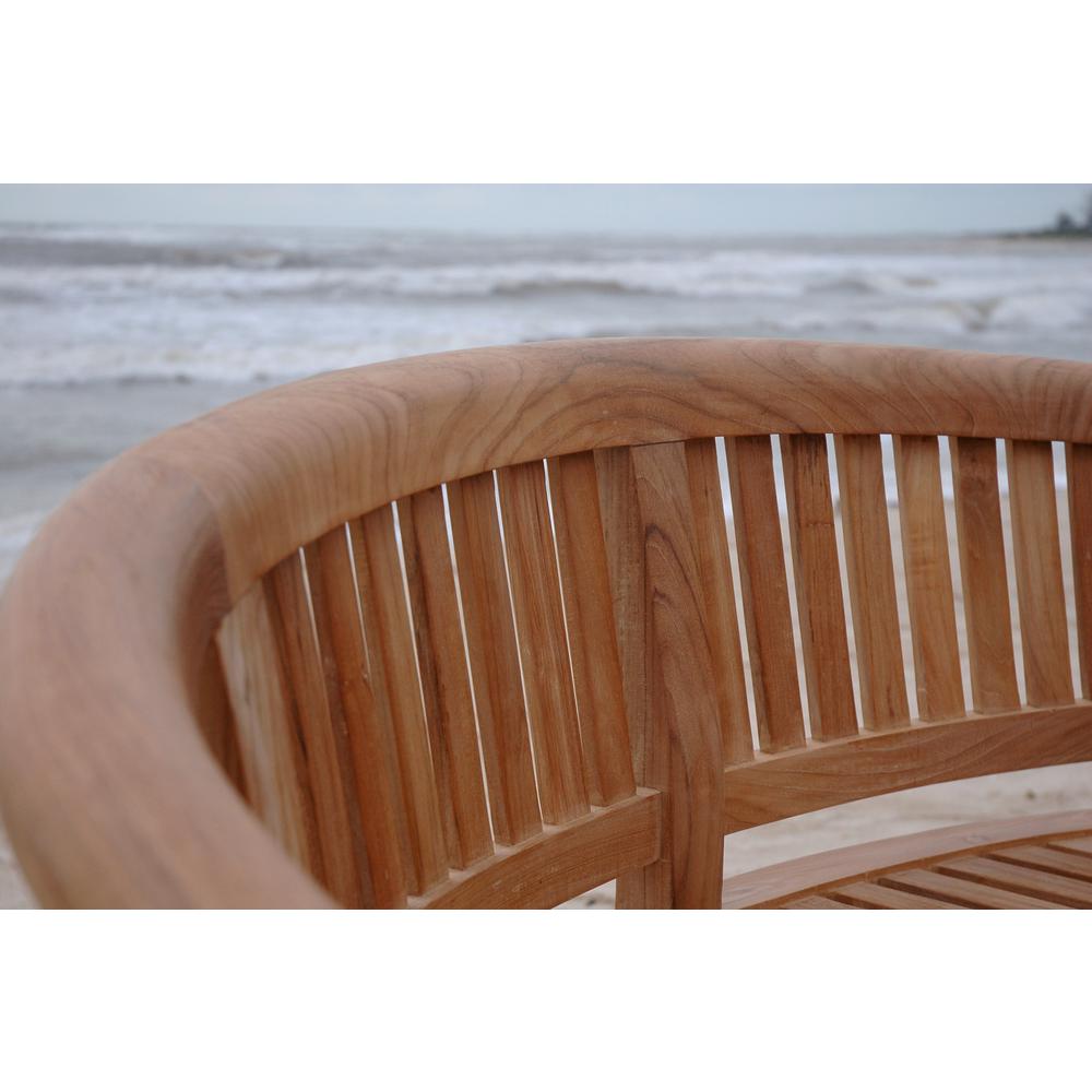 Curve 3 Seater Bench Extra Thick Wood By Anderson Teak | Outdoor Stools & Benches | Modishstore